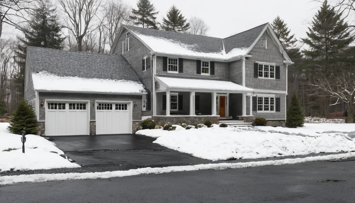 A family home with a garage door in Garden City